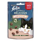 Félix Snacks Naturally Delicious de Salmão para Gatos, , large image number null
